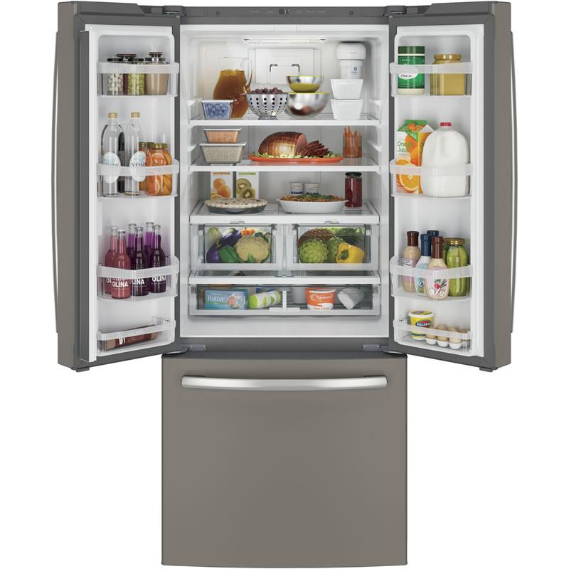 GE 30-inch French 3-Door Refrigerator with Interior Ice Maker