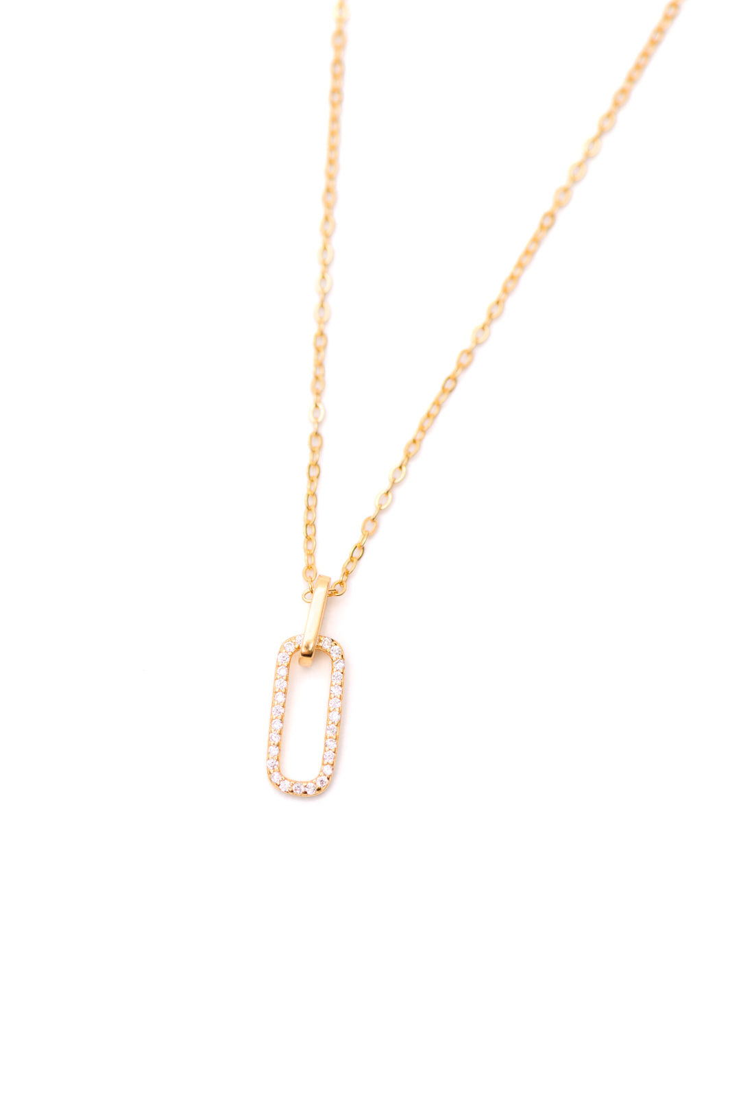 Elegant Gold-Plated Sterling Silver Hooked on You Necklace