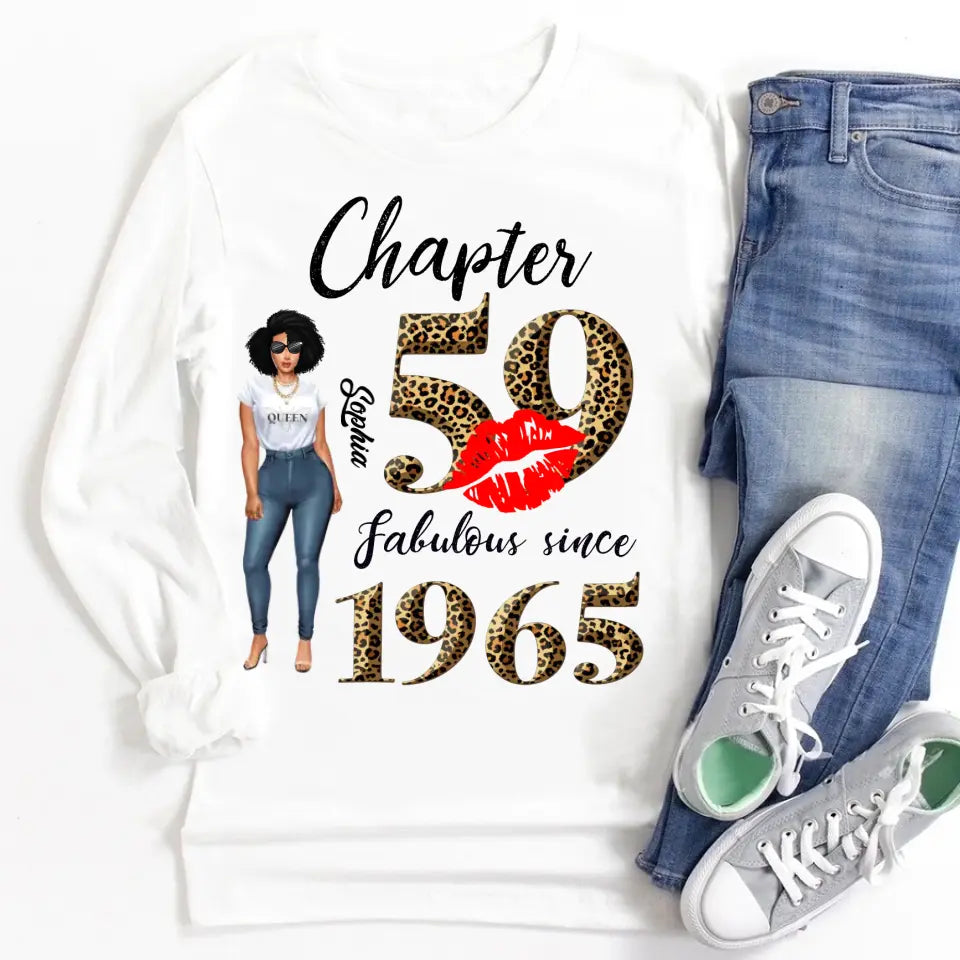 Personalized 59th Birthday Gift - Stylish Age-Announcing Shirt