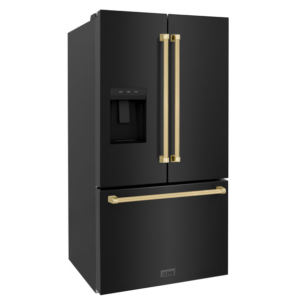 ZLINE Autograph Edition 36" French Door Refrigerator with External Water Dispenser