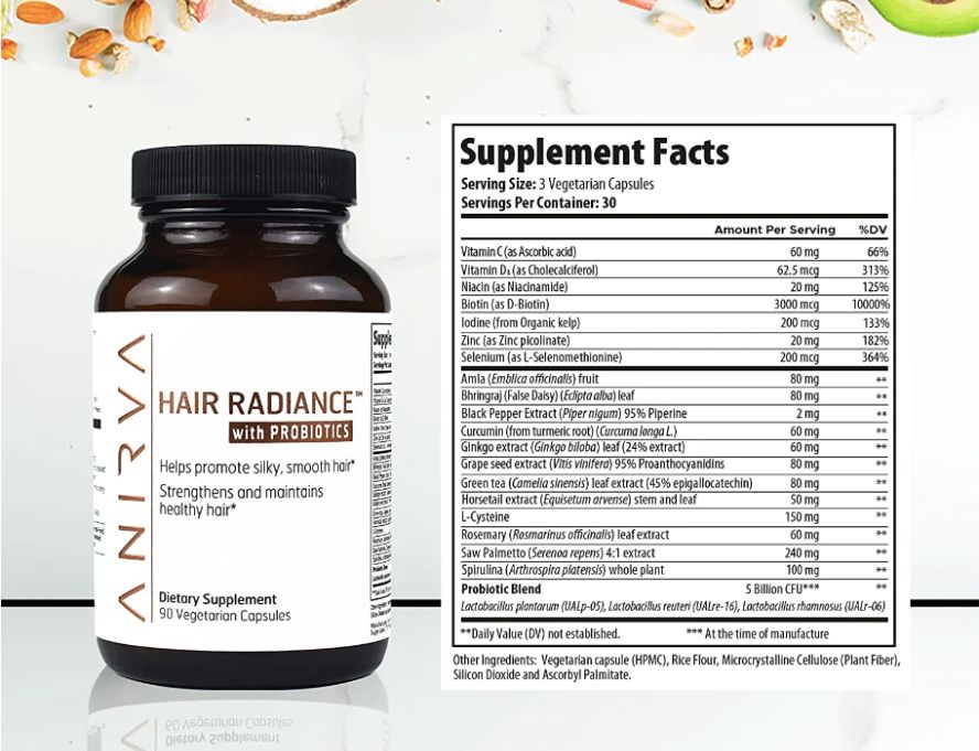 Radiant Hair Growth Formula with Ayurvedic Extracts