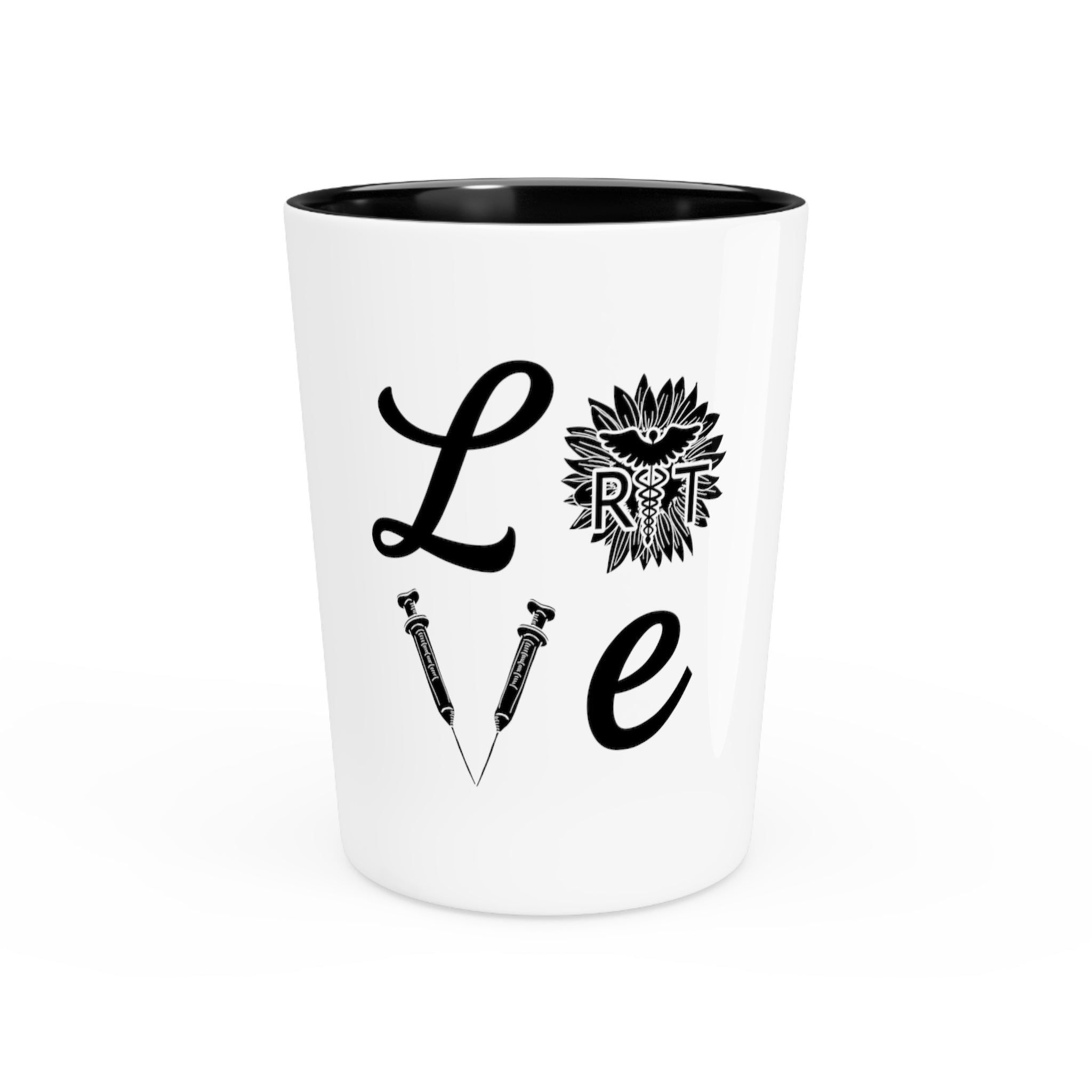 Inspirational Healthcare Worker Sunflower Shot Glass