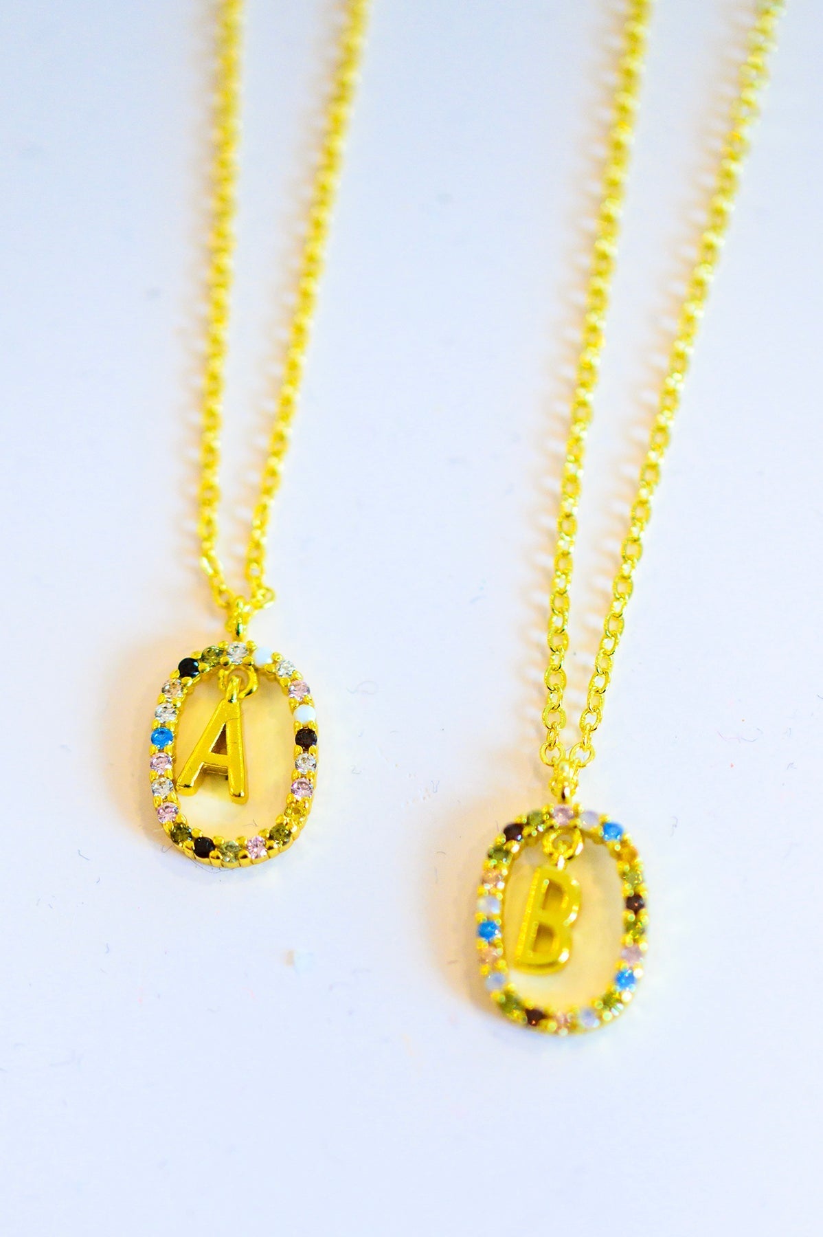 Personalized Mi Amor Gold Dipped Initial Necklace
