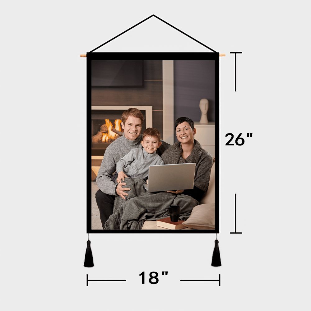 Custom Photo Tapestry - Personalized Wall Art Hanging