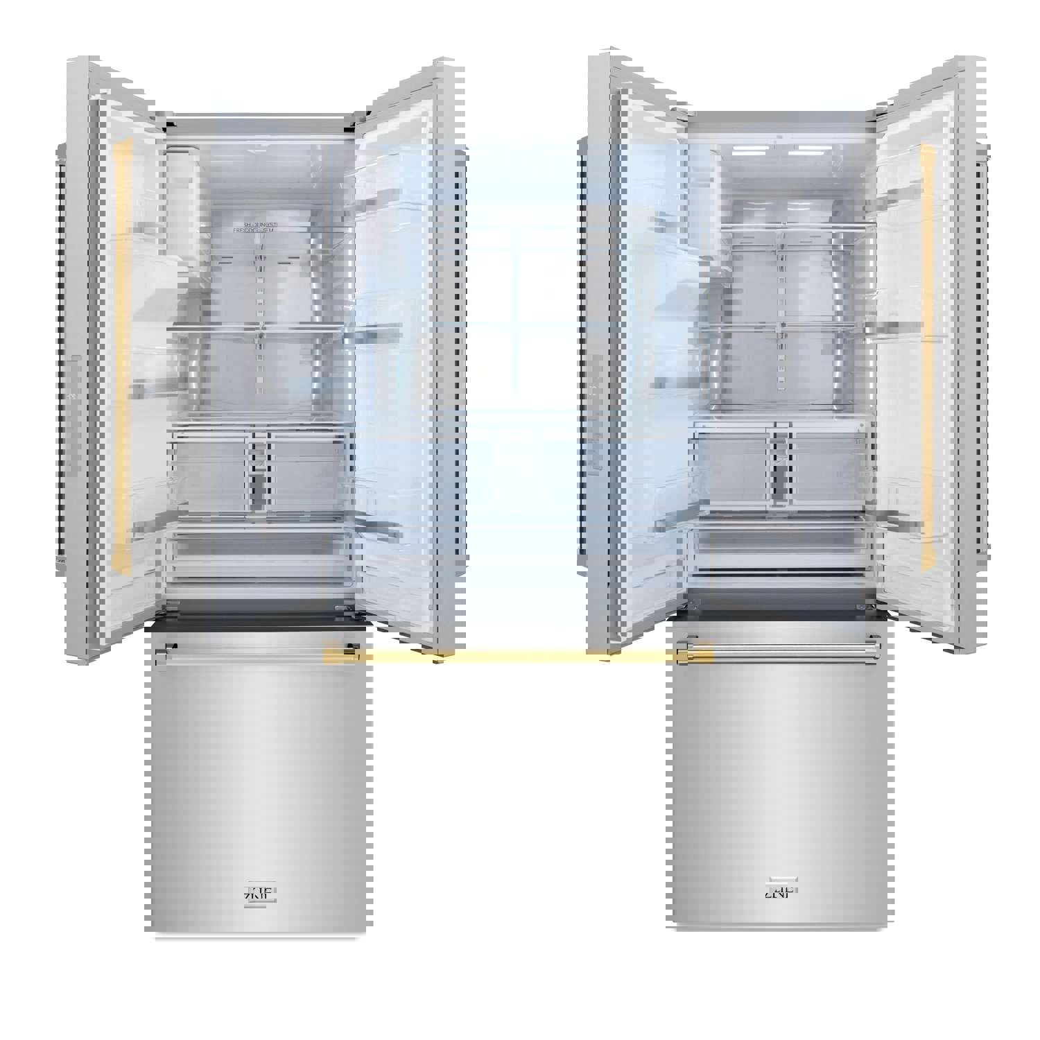 Stylish ZLINE French Door Refrigerator with External Water Dispenser