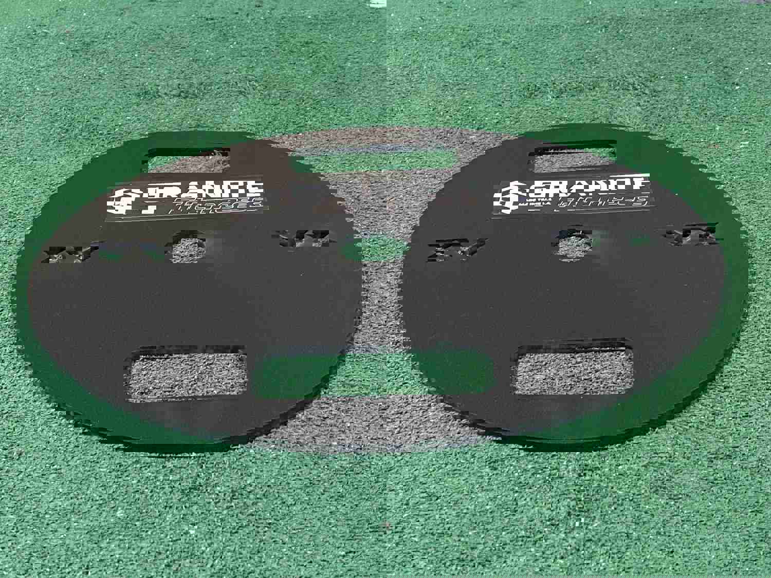 Granite Fitness Olympic Size Thin Steel Weight Plates - 20Lb Pair