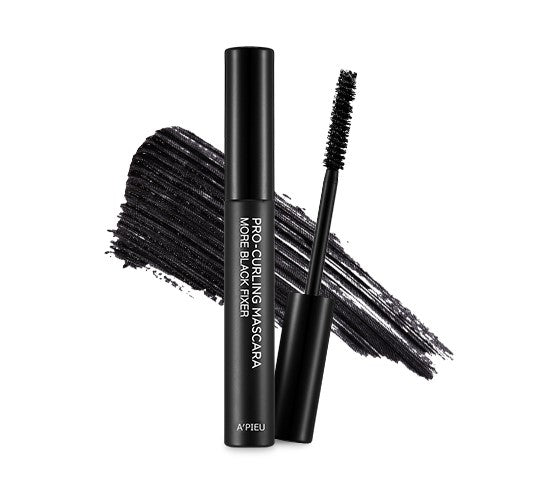 APIEU Pro-Curling More Black Fixer Mascara 3.5g - Long-Lasting Curl & Volume
