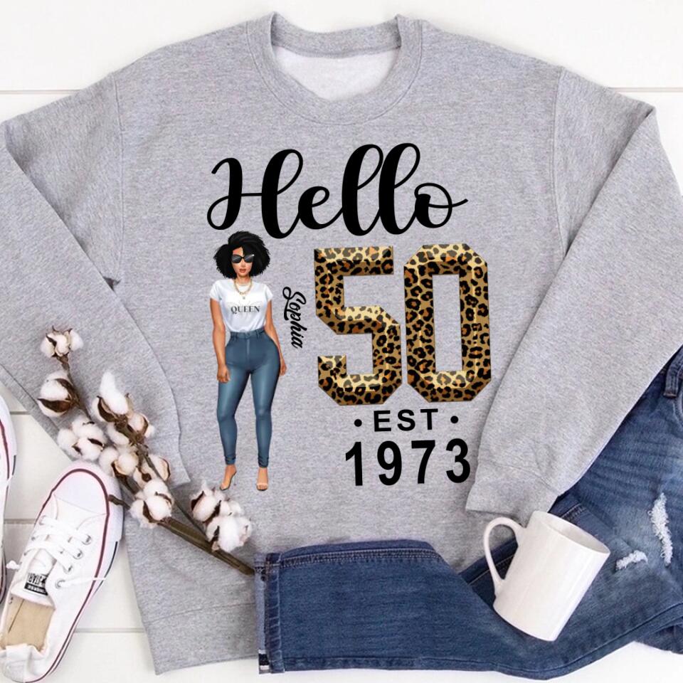 Fabulous 50th Birthday T-Shirt for Women, Unique Custom Gift