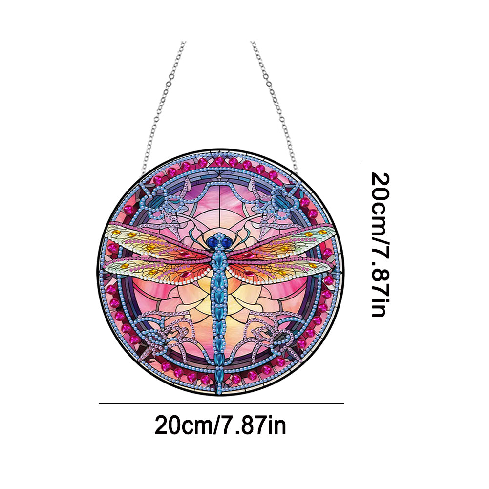 Stylish Dragonfly Acrylic Resin Diamond Art Pendant
