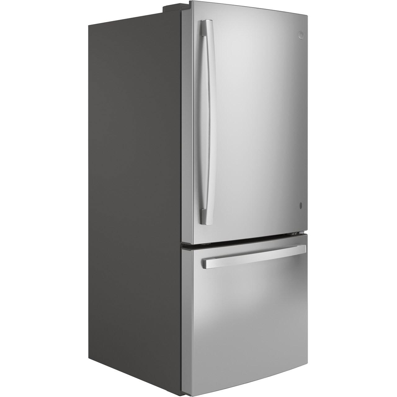 GE 30-inch Bottom Freezer Refrigerator with Interior Ice Maker