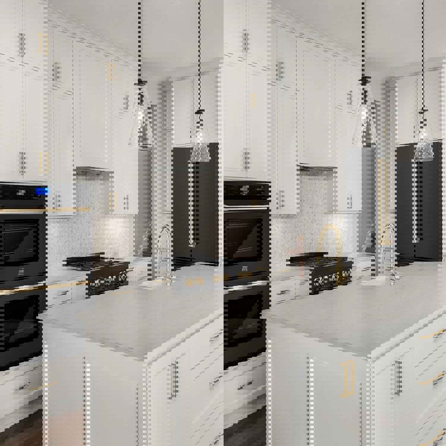 ZLINE 36" Autograph Edition French Door Refrigerator with Ice Maker