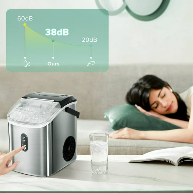 Auseo Nugget Ice Maker - Premium Countertop Ice Machine