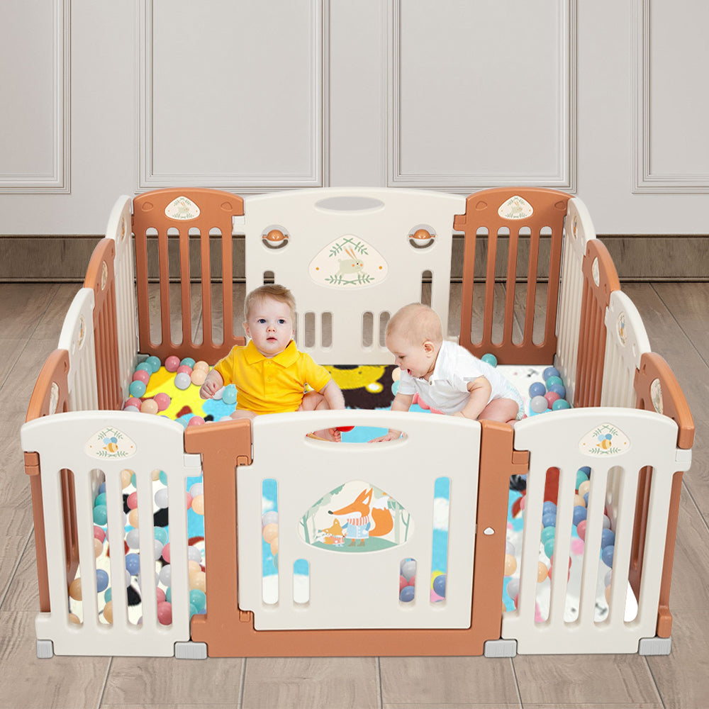 Sukko Playpen with Rubber Base for Safe Baby Play