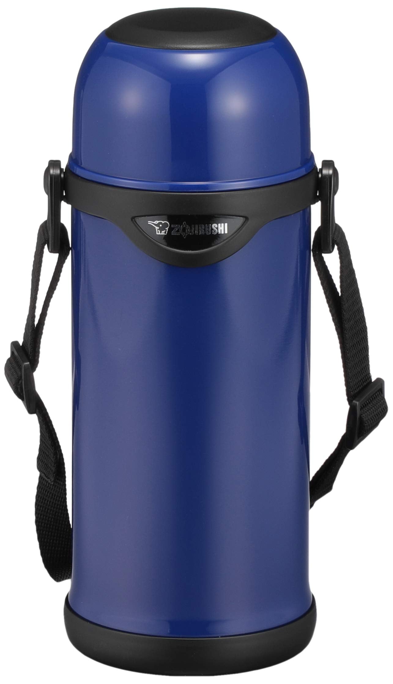 Zojirushi 800ml Blue Stainless Steel Water Bottle with Cup Design