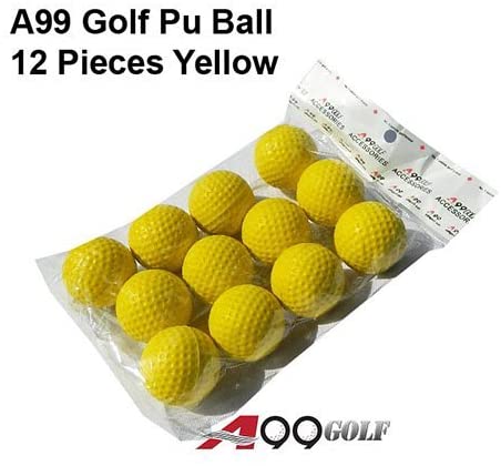 Premium A99 Golf Practice PU Balls - Yellow Training Balls for All Skill Levels