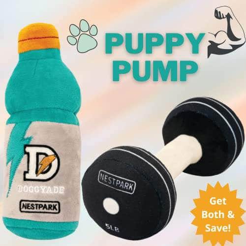Nestpark Doggyade - Hilarious Fitness-Themed Dog Toys