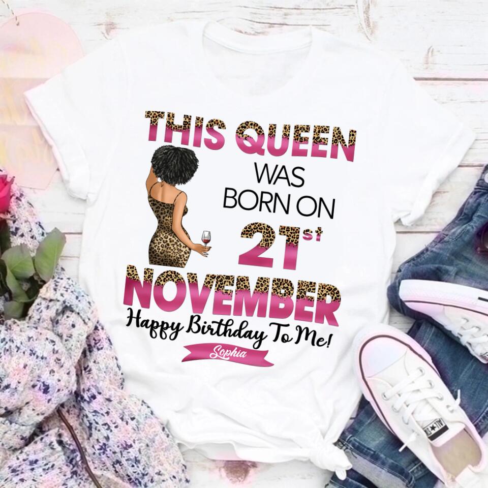 Elegant November Birthday Shirt for Women, Celebrate Your Special Day