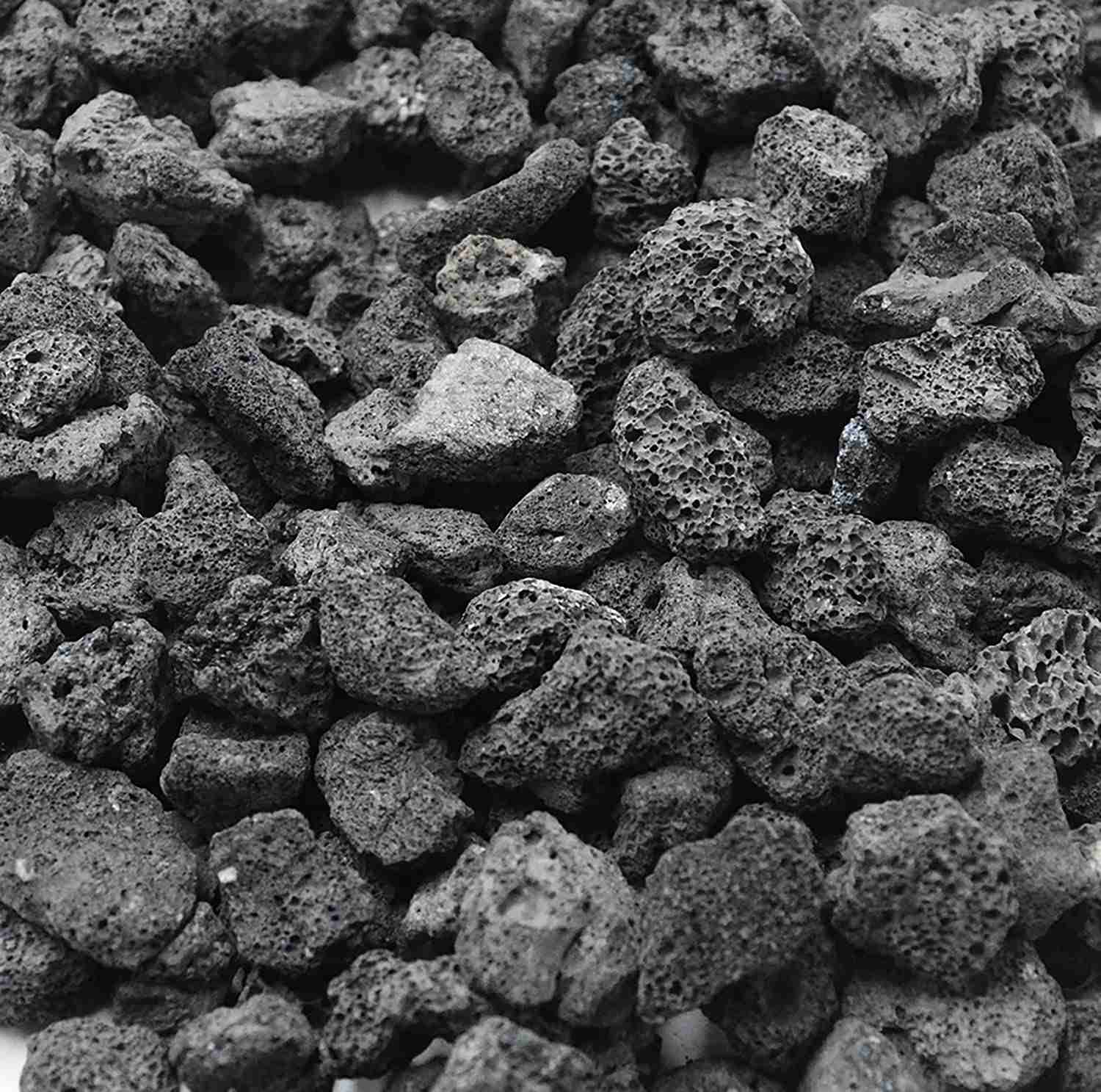 Skyflame Black Lava Rock Granules - 5-lb Bag for Fire Pits, Grills, Landscaping