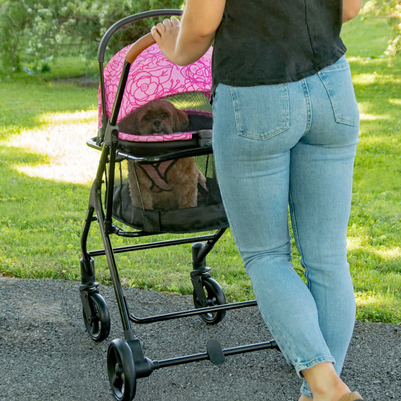 Pet Gear VIEW 360 Dog Travel System - Pink Floral