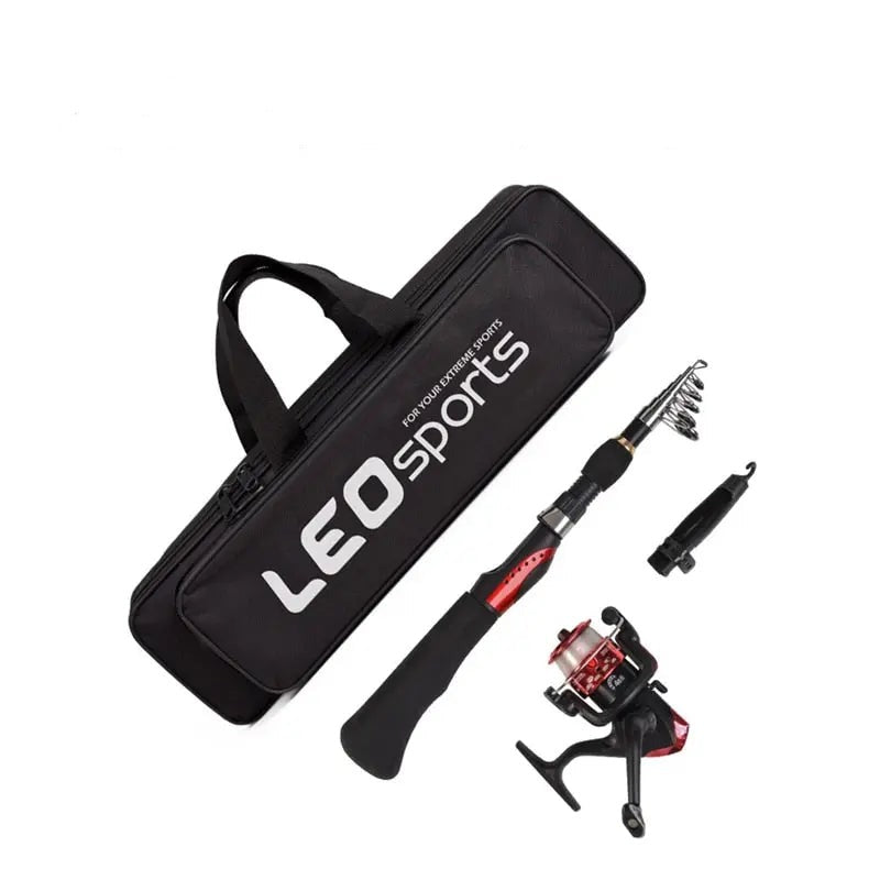 Telescopic Fishing Rod Combo Set with Spinning Reel and Lures
