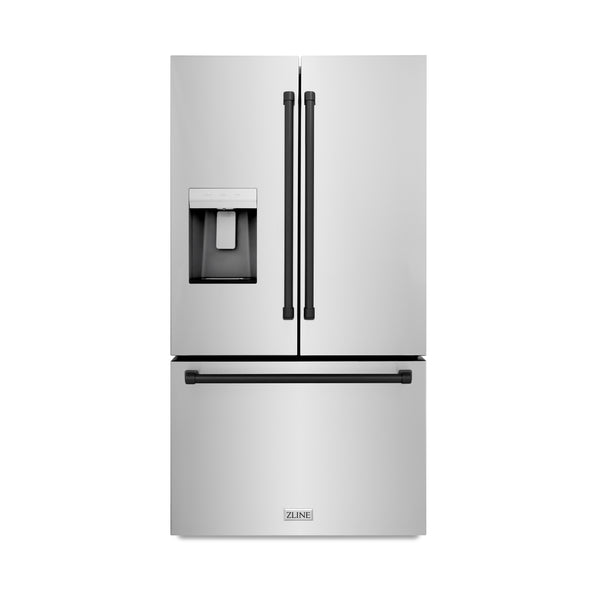 ZLINE Autograph Edition 36" French Door Refrigerator with External Water Dispenser and Dual Ice Maker