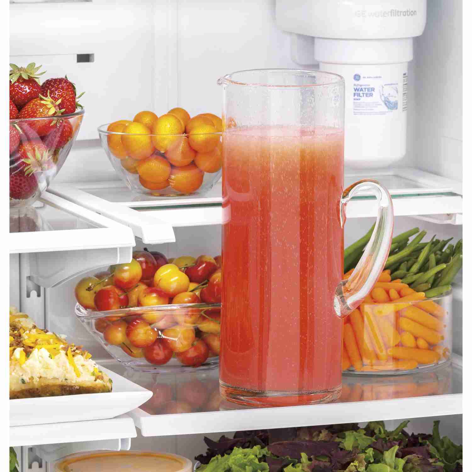 GE 33-inch Counter-Depth French-Door Refrigerator with Ice Maker