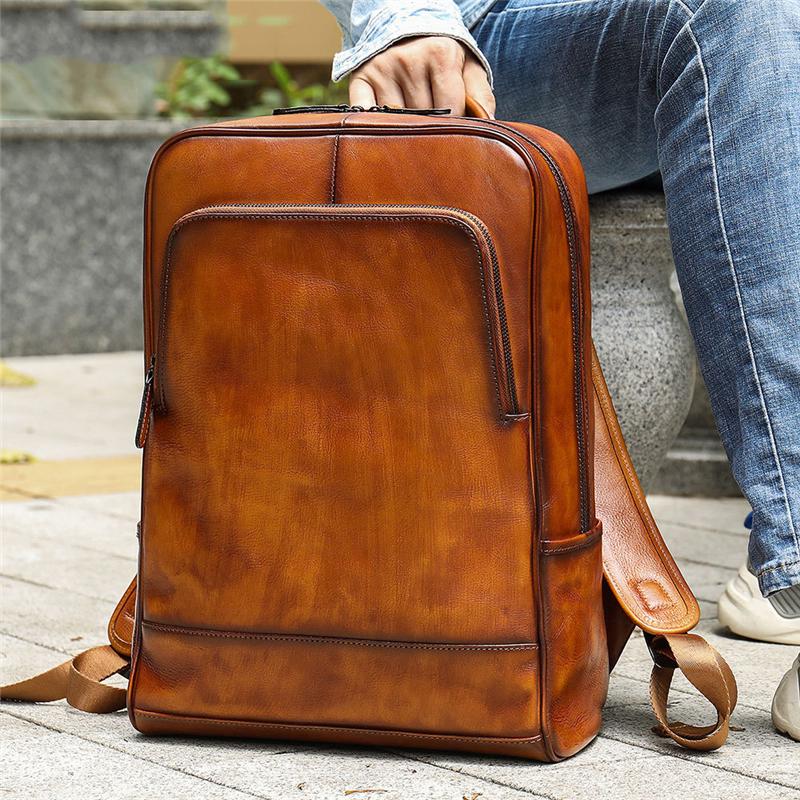 Stylish Genuine Leather Casual Backpack for Everyday Use