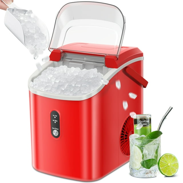 KISSAIR Nugget Ice Maker - Compact, Portable, and Fast Pellet Ice Machine