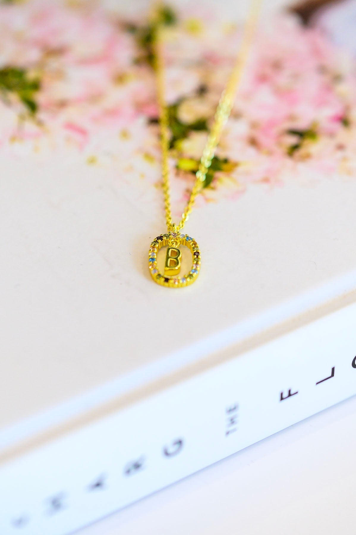 Personalized Mi Amor Gold Dipped Initial Necklace