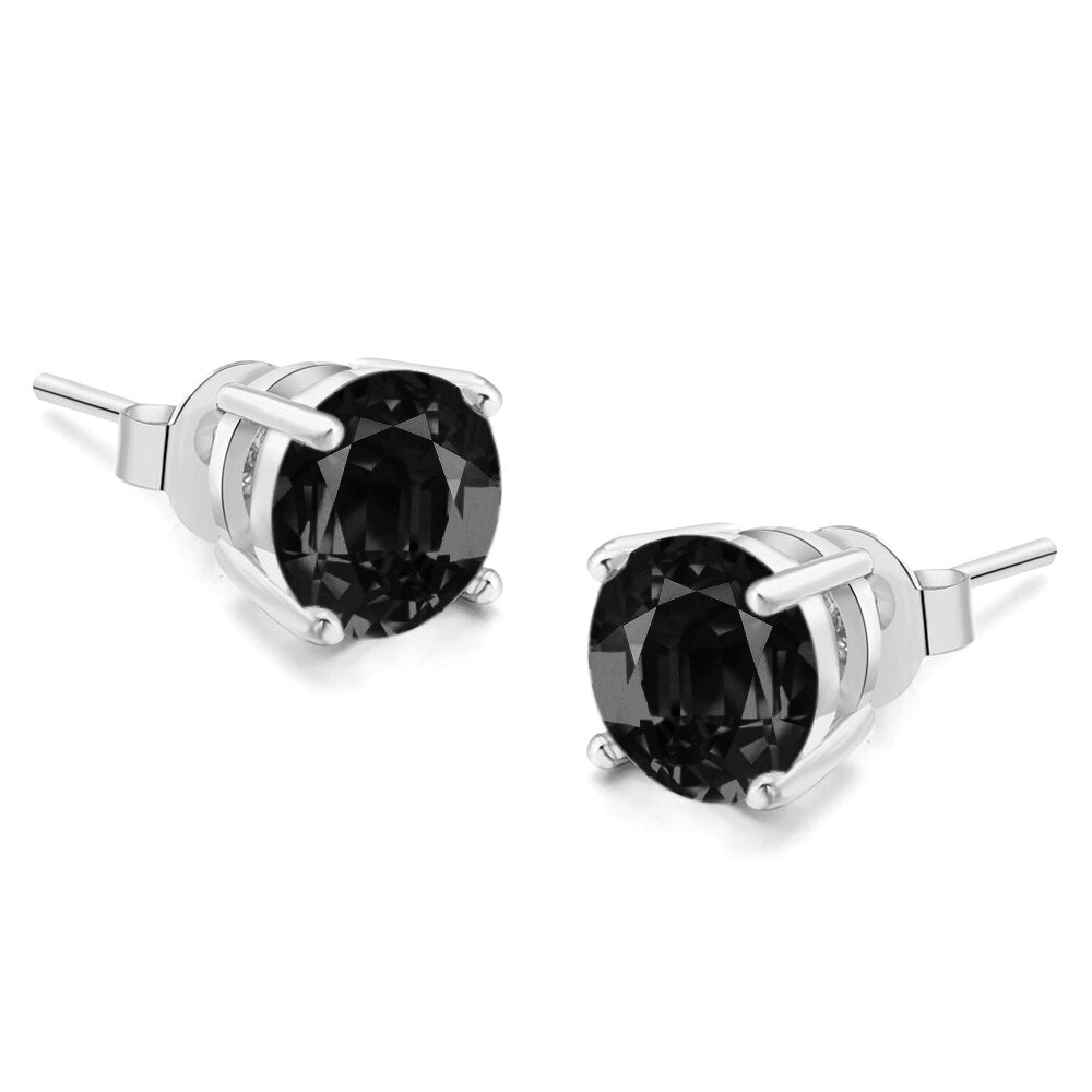 Glamorous Round CZ Stud Earrings for Women, Trendy 2023 Fashion Jewelry