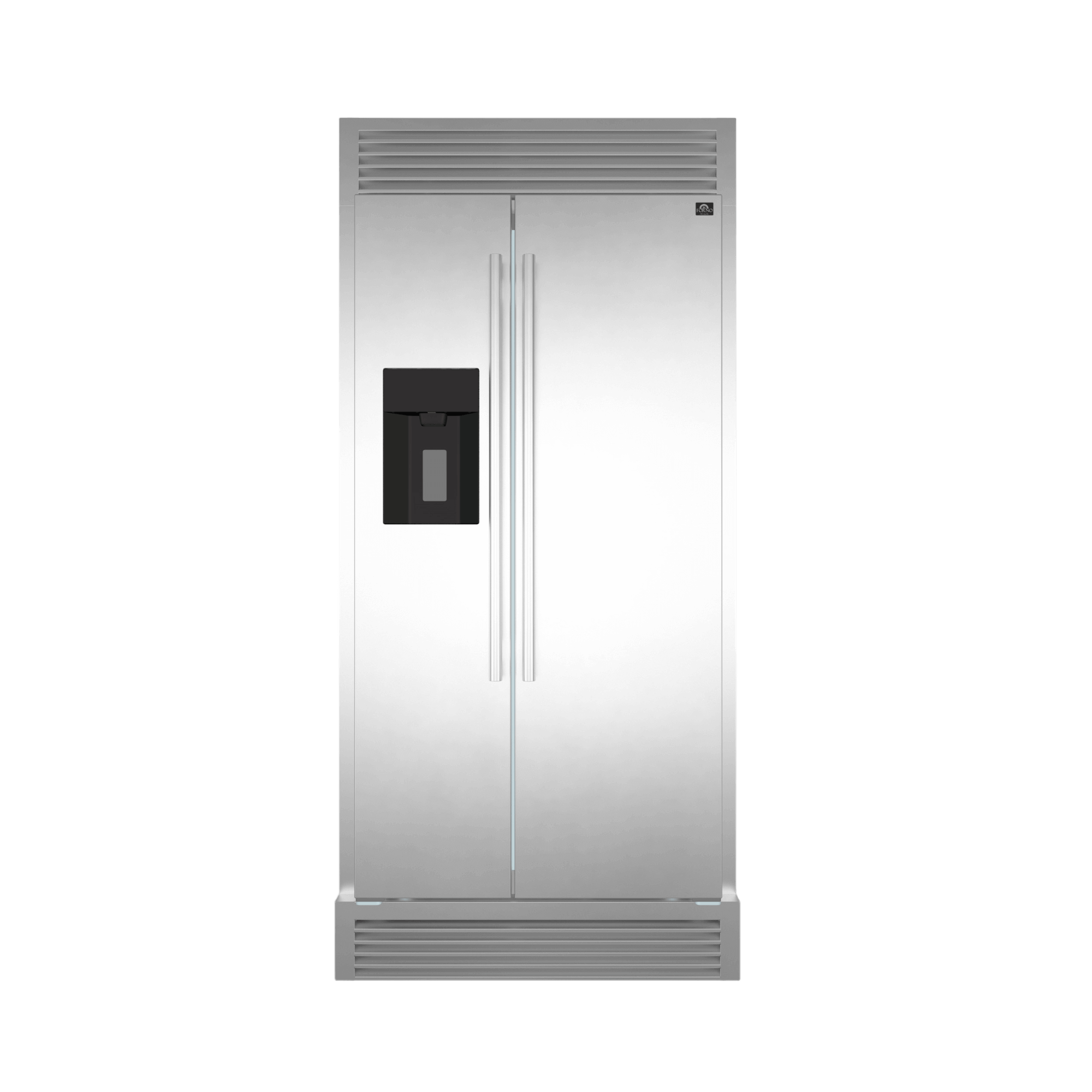 Forno 40" French Door Refrigerator with Decorative Grill and Frost-Free Technology