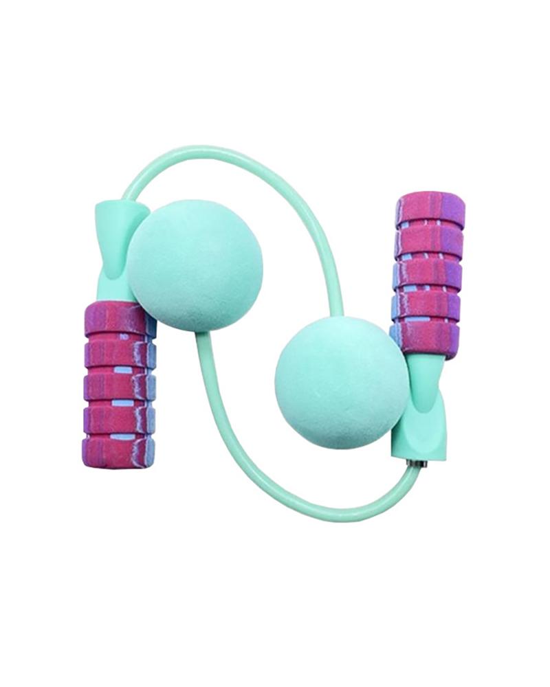 Dual-Use Weighted Jump Rope for Indoor Fitness