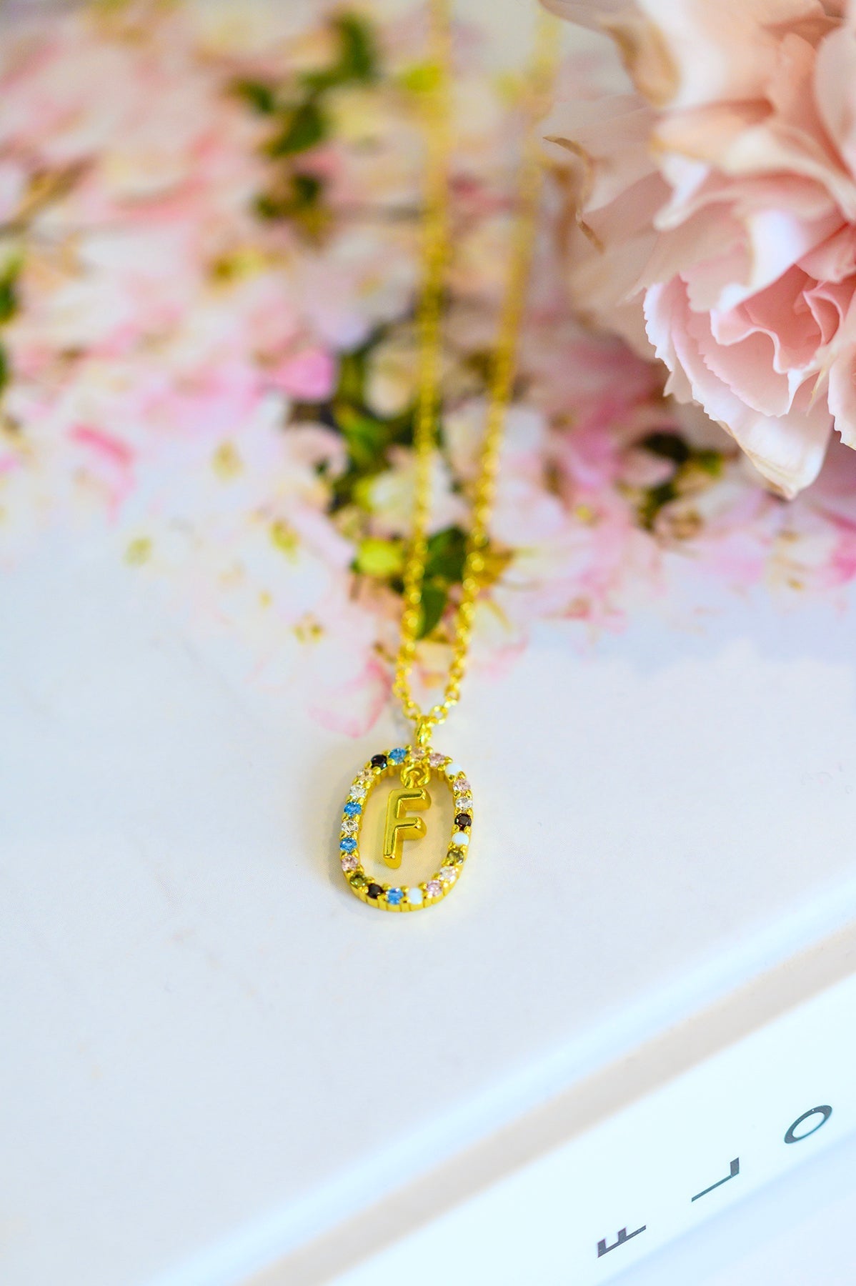 Personalized Mi Amor Gold Dipped Initial Necklace