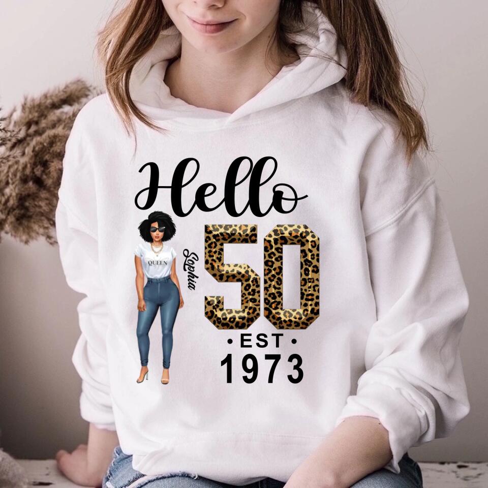 Fabulous 50th Birthday T-Shirt for Women, Unique Custom Gift