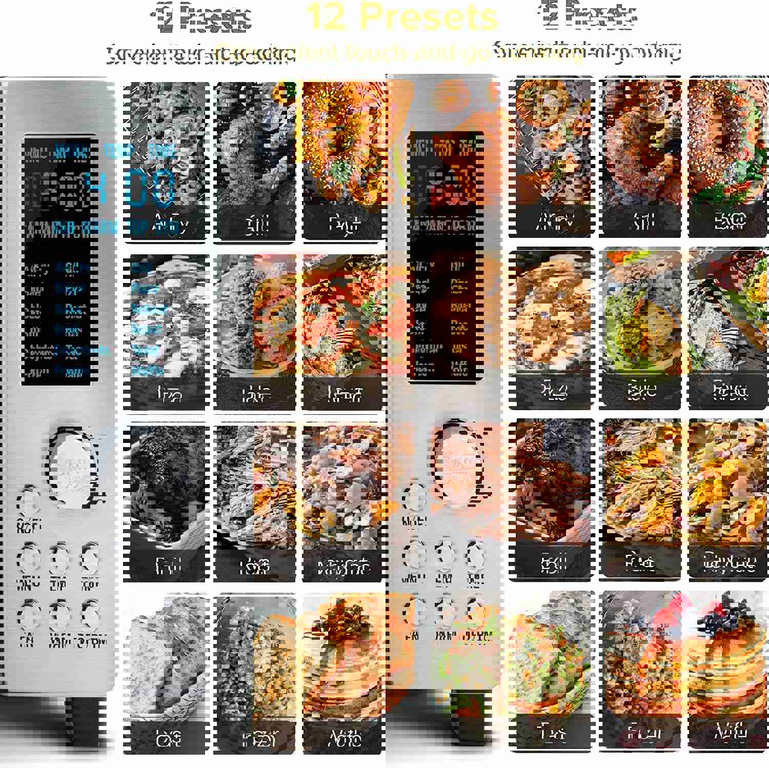 Bravo 12-in-1 Digital Toaster Oven, Convection & Air Fryer