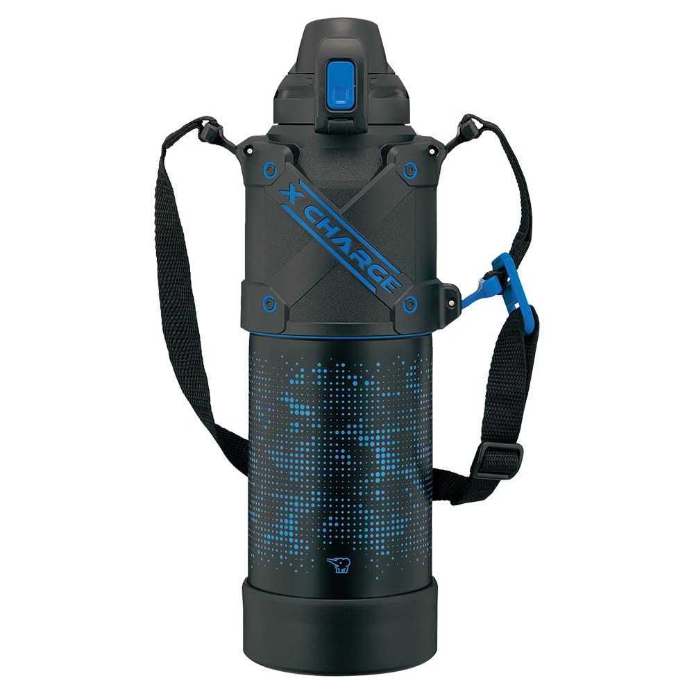 Zojirushi 1.5L Stainless Steel Sports Water Bottle - Blue Black