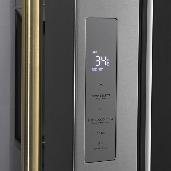 ZLINE Autograph Edition 36" French Door Refrigerator with External Water Dispenser