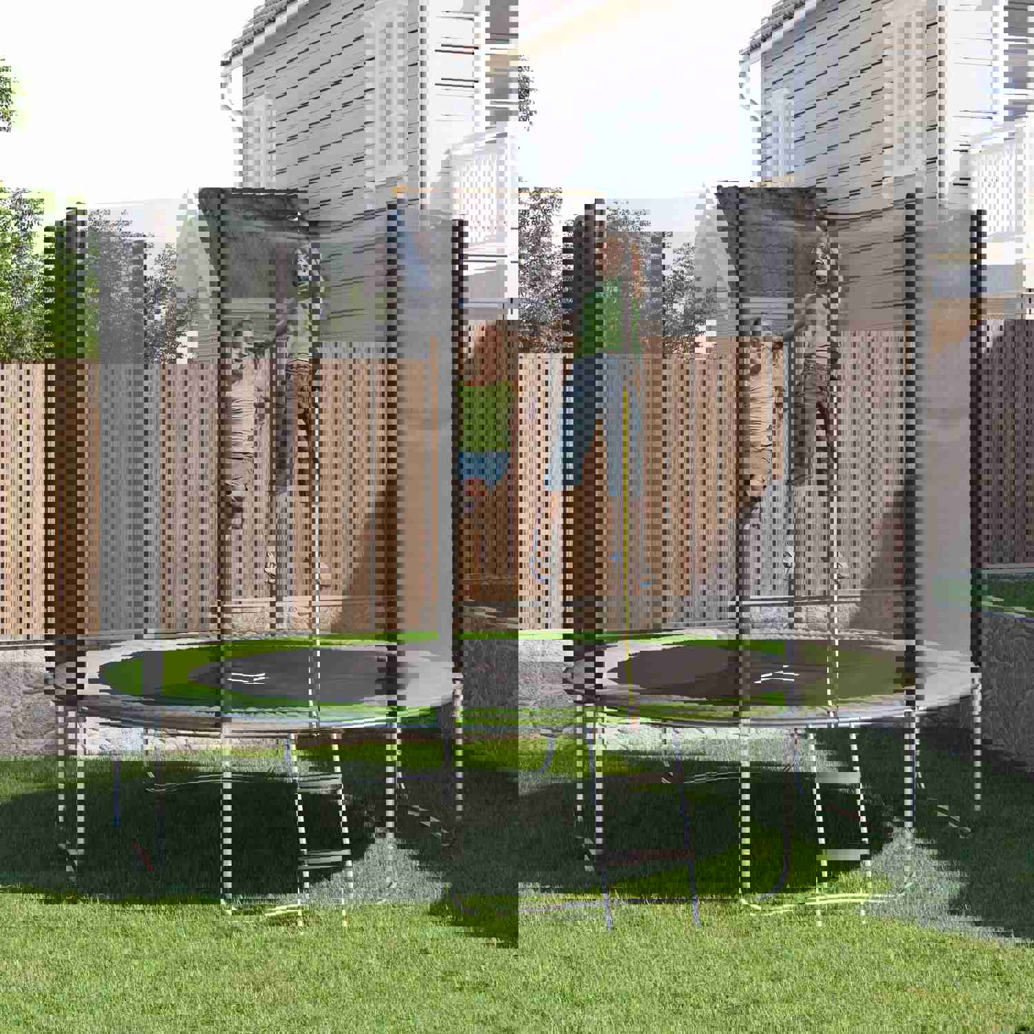 Devoko 10FT Trampoline with Safety Enclosure - Perfect for Kids' Outdoor Fun