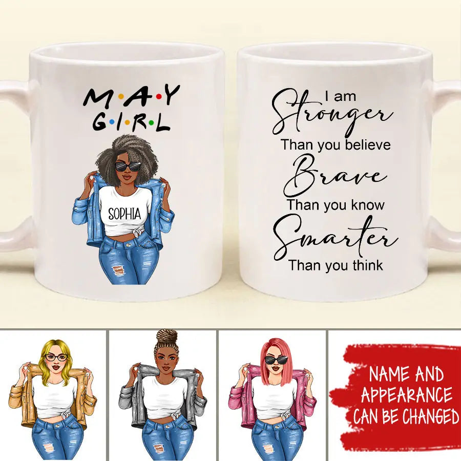 Personalized May Birthday Mug for Women