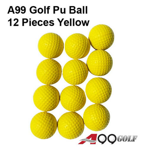 Premium A99 Golf Practice PU Balls - Yellow Training Balls for All Skill Levels