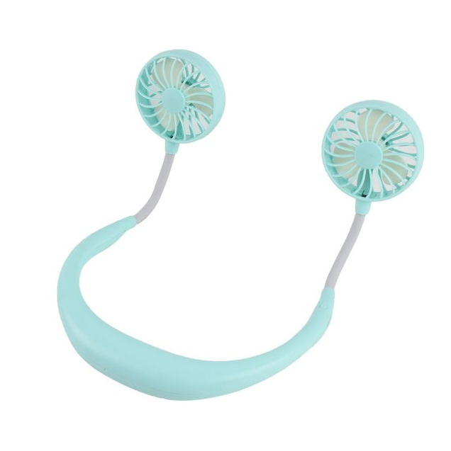 Portable Mini USB Rechargeable Neck Fan for Summer Cooling