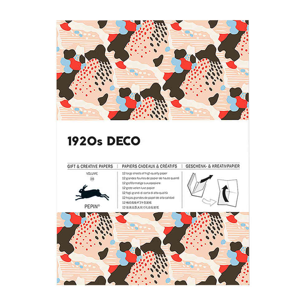 1920s Deco Tear-Out Paper Book: A Vintage Pattern Delight