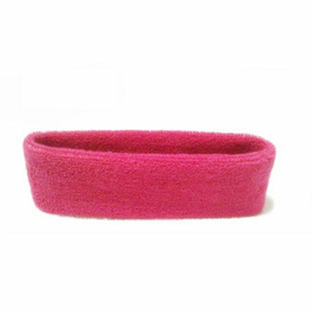 Unisex Elastic Cotton Sweatband Headband for Fitness and Style