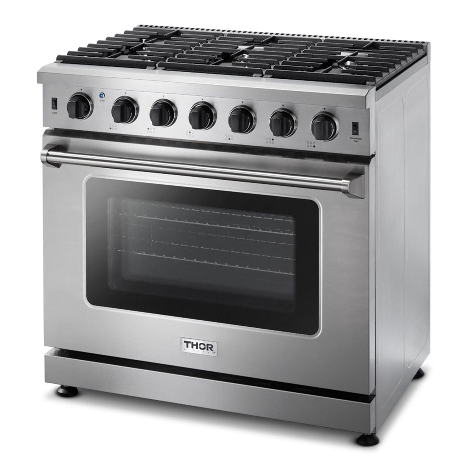Thor Kitchen Pro-Style Appliance Package - 36" Range, Hood, Fridge, More