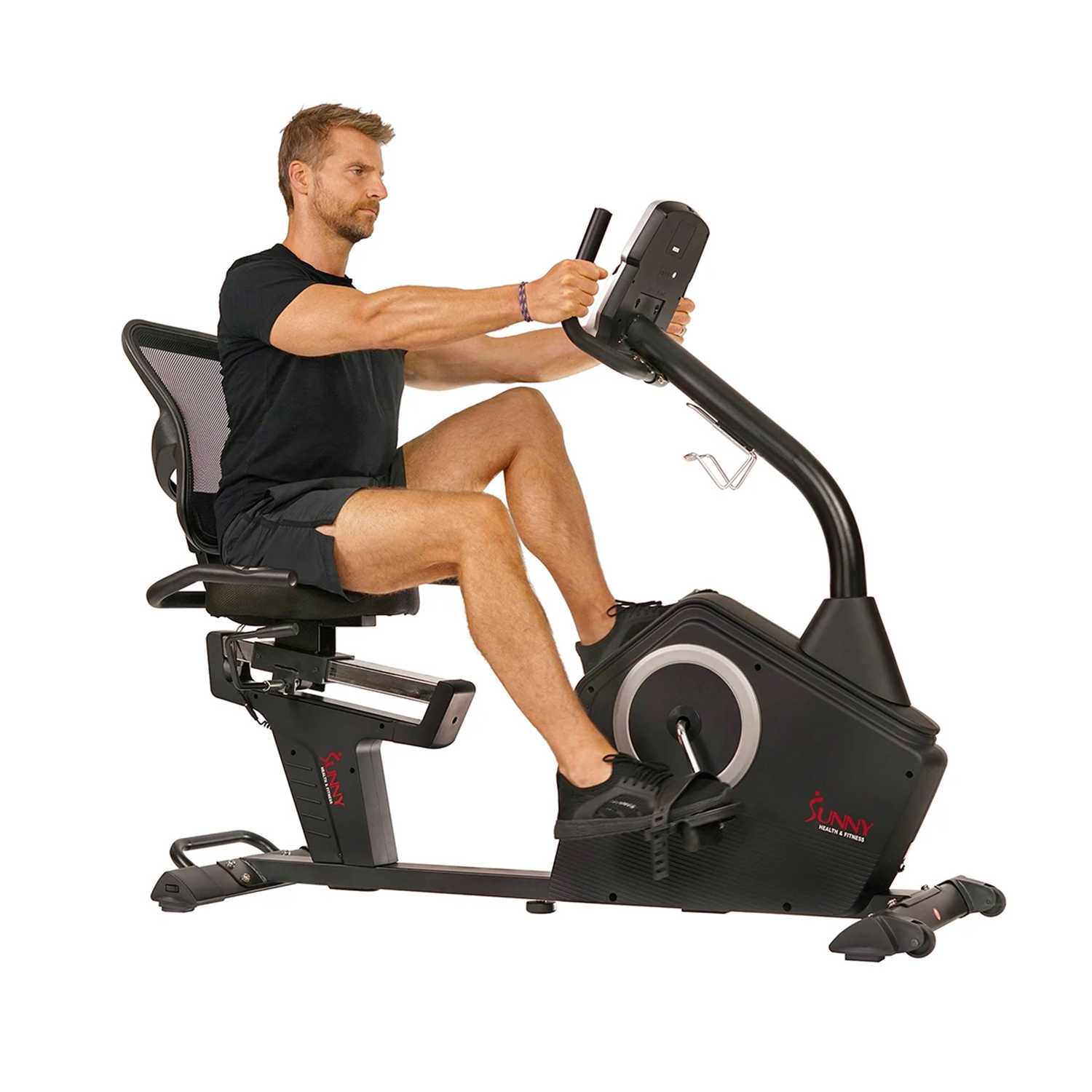 Sunny Health Fitness Programmable Recumbent Bike