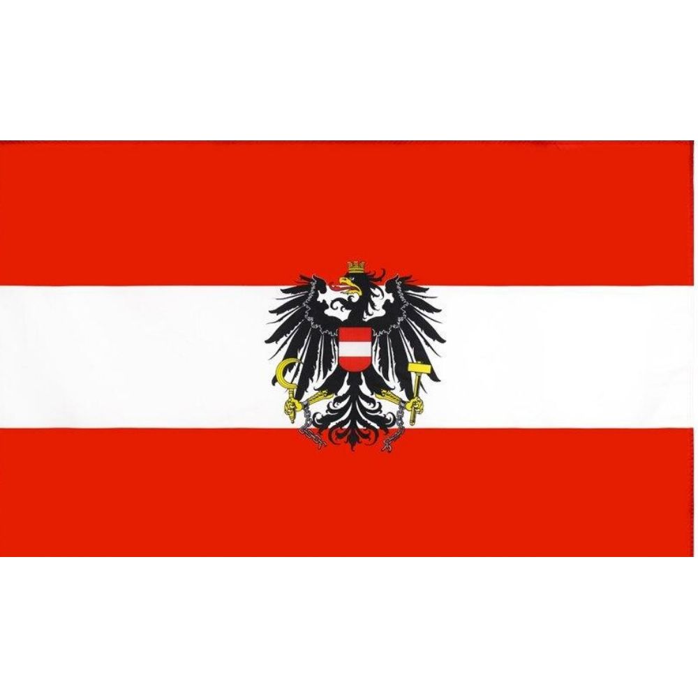 Austrian Flag - High-Quality Polyester, 90x150 cm, Suitable for Indoor and Outdoor Use