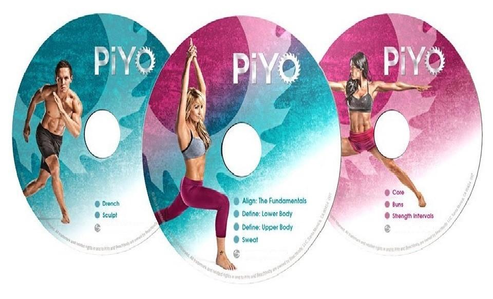 Piyo Fitness Deluxe Kit - Sculpt, Strengthen & Burn Calories with 5 DVDs