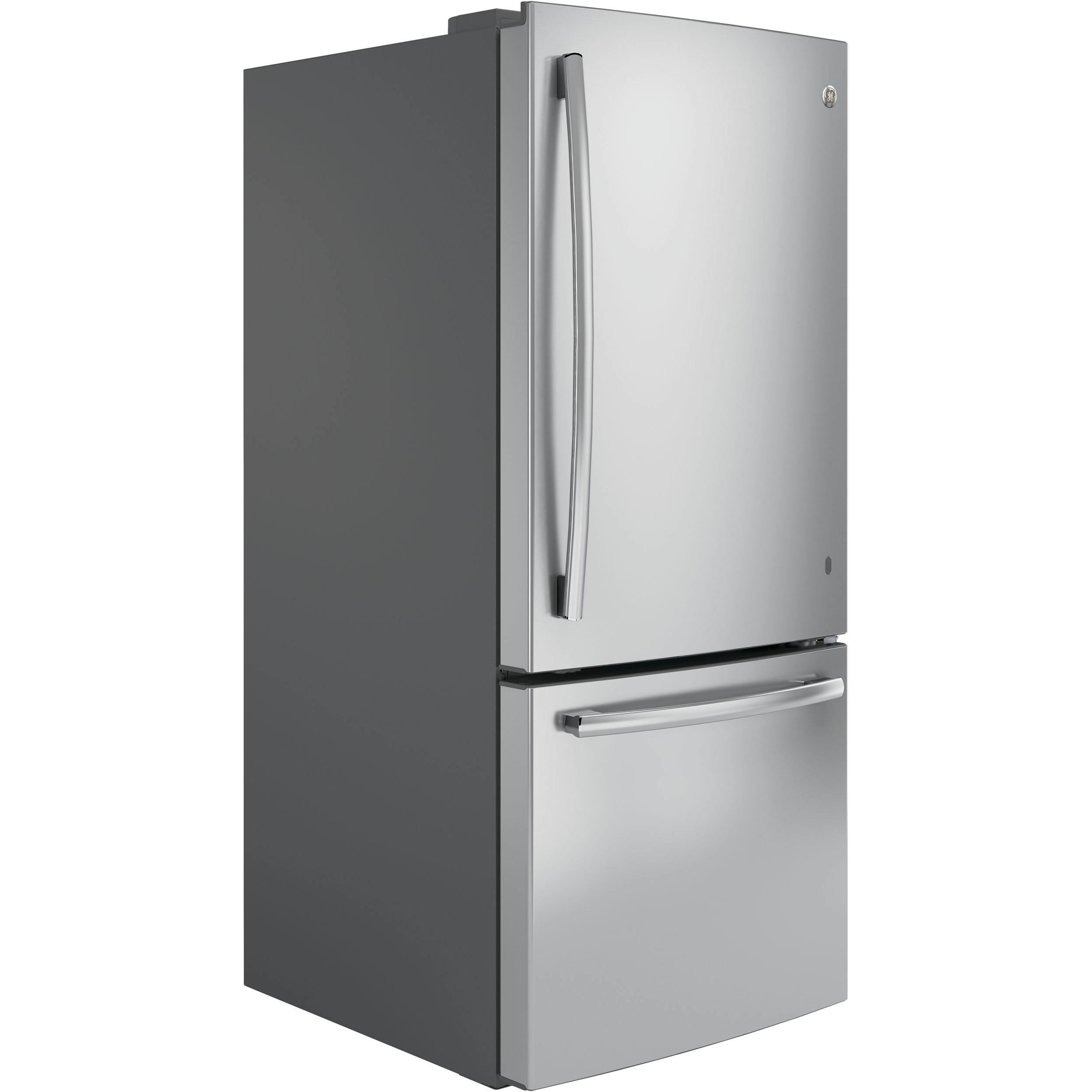 GE 30-inch Bottom Freezer Refrigerator with Interior Ice Maker