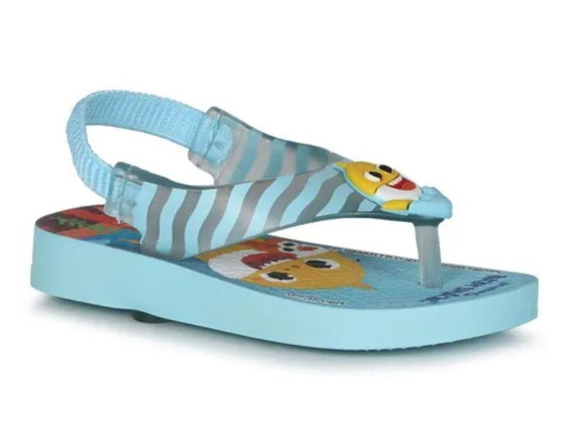 Ipanema Baby Shark Stripes Sandals for Kids, Size 22 BR