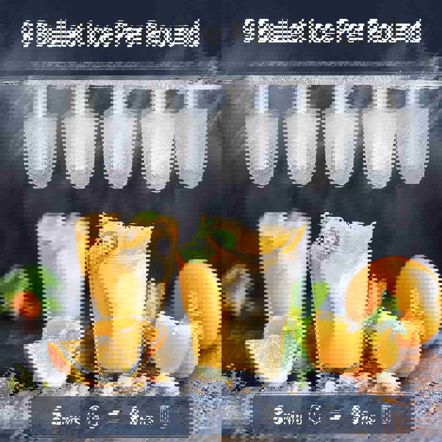 Portable Ice Maker with Self-Cleaning, 26 lb/24h, Compact Design